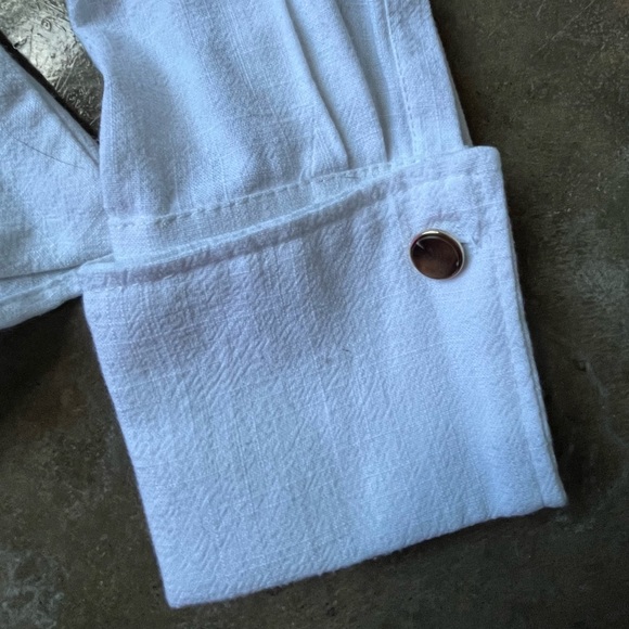 JLUXLabel Off White Button Up Dress Top Size Small NWT - Picture 6 of 6